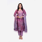 Purple Grace Salwar Kameez Traditional Set - Image 4